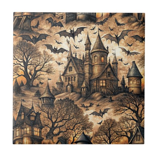  spookhuis tegeltje (Voorkant)