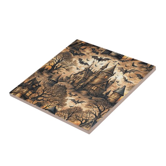 spookhuis tegeltje (Zijkant)