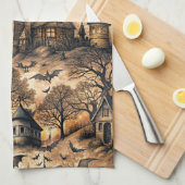  spookhuis theedoek (Quarter Fold)