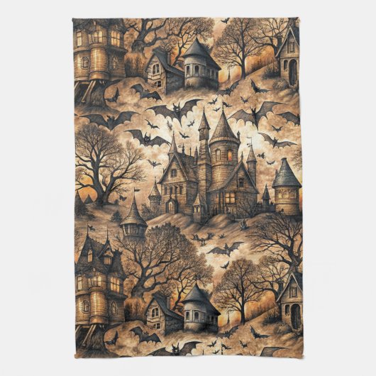  spookhuis theedoek (Verticaal)