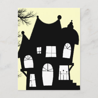 spookhuis uitnodiging briefkaart