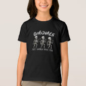 Spookhuisfeest – Halloween-ontwerp Tri-Blend Shirt (Voorkant)