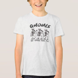 Spookhuisfeest – Halloween-ontwerp Tri-Blend Shirt