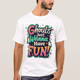 Spookhuisfeest - Retro Halloween-sfeer T-shirt