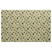 Spookie Things Patroon - Goud + Steenkool Stof (Fat Quarter)