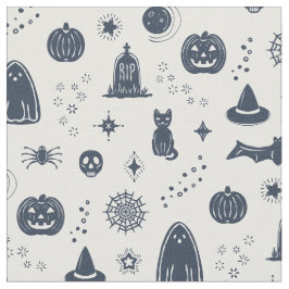 Spookie Things Patroon - Sneeuw + Schemering Stof
