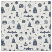 Spookie Things Patroon - Sneeuw + Schemering Stof (Swatch)