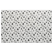 Spookie Things Pattern - Sneeuw + Steenkoolstof Stof (Fat Quarter)
