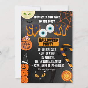 SPOOKIEST HALLOWEEN PARTY uitnodiging
