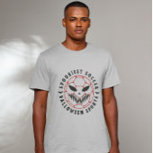 Spookiest voetbal halloween sporten t-shirt