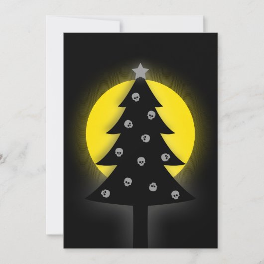 Spookige kerstboom kaart (Voorkant)