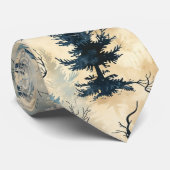 Spookige kerstboom stropdas (Opgerold)