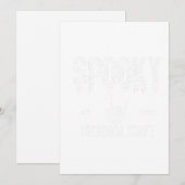 Spookige Sfeer: Halloween Grafische T-shirt Kaart (Voorkant / Achterkant)