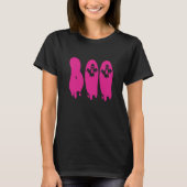 Spookiness Simplified: de klassieke roze 'BOO' T-shirt (Voorkant)
