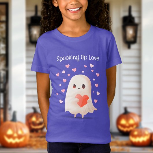 Spooking Up Love Schattige Ghost Halloween T-shirt