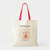 Spooking Up Love Schattige Ghost Halloween Tote Bag (Voorkant)