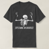 Spooking versterkt Lazy Halloween Costume Spooky T-shirt (Design voorkant)