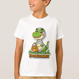 Spookisaurus Schattige Halloween Mummie Dinosaur K T-shirt