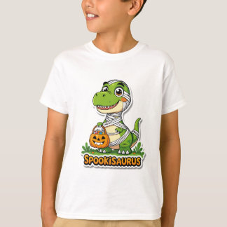 Spookisaurus Schattige Halloween Mummie Dinosaur K T-shirt