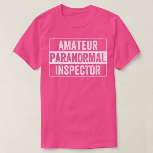 Spookjacht Amateur Onderzoeker Grappig T-shirt (Design voorkant)