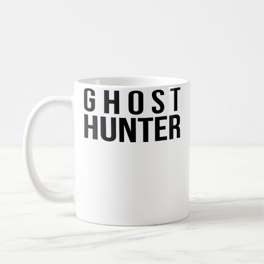 Spookjager Door Lets Go Ghost Hunting Koffiemok (Links)
