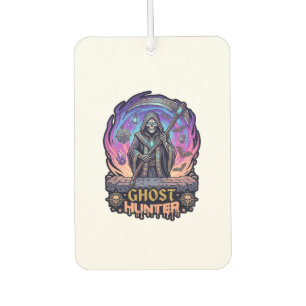 Spookjager Grim Reaper Skelet Zeis Paarse Vlam Luchtverfrisser