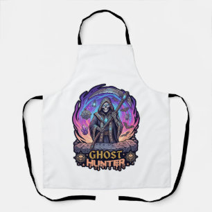 Spookjager Grim Reaper Skelet Zeis Paarse Vlam Schort