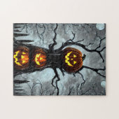 spookjas lantern pomkin tree fantasy Dark art Legpuzzel (Horizontaal)