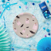 Spookjes met Bows Halloween Party Papieren Bordje (Feest)