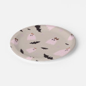 Spookjes met Bows Halloween Party Papieren Bordje (Gekanteld)