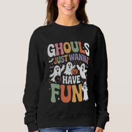 Spookjes Willen Gewoon Feestvieren Retro Halloween Trui