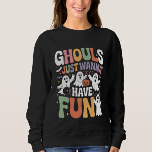 Spookjes Willen Gewoon Feestvieren Retro Halloween Trui