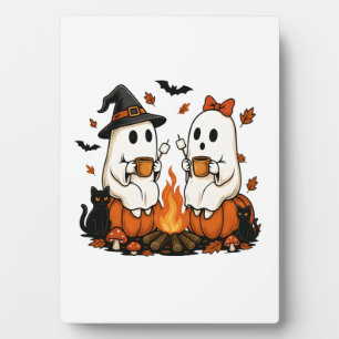Spookkampvuur Halloween Fotoplaat