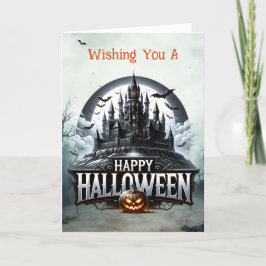 Spookkasteel Halloween Feestdagen Kaart