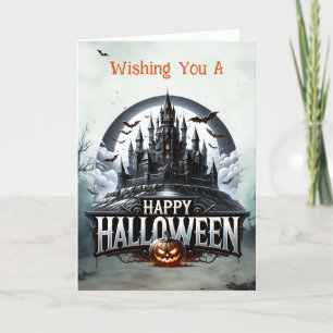 Spookkasteel Halloween Feestdagen Kaart