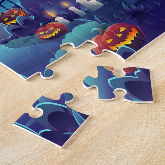 Spookkasteel Jigsaw Puzzel (Zijkant)