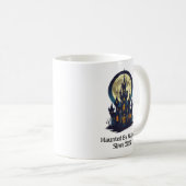 Spookkasteel met volle maan, Halloween Koffiemok (Voorkant rechts)