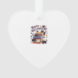 Spookkat Boeken Lezer Cadeaus Halloween Spokenlief Ornament