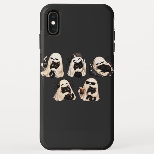 Spookkat Cozy Halloween Duo Case-Mate iPhone Case (Achterkant)