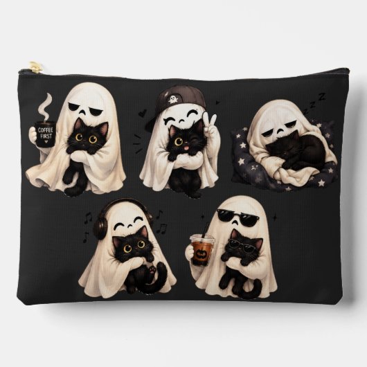 Spookkat Cozy Halloween Duo Etui (Voorkant)