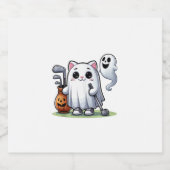 Spookkat Golf Pompoen Halloween. Tank Top Sparkling Wijnetiket (Enkel label)