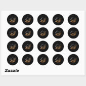 Spookkat Meme Grappig Halloween Soky Kitty Ronde Sticker (Vel)