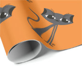 Spookkat - Verpakkingspapier Cadeaupapier (Rol Hoek)