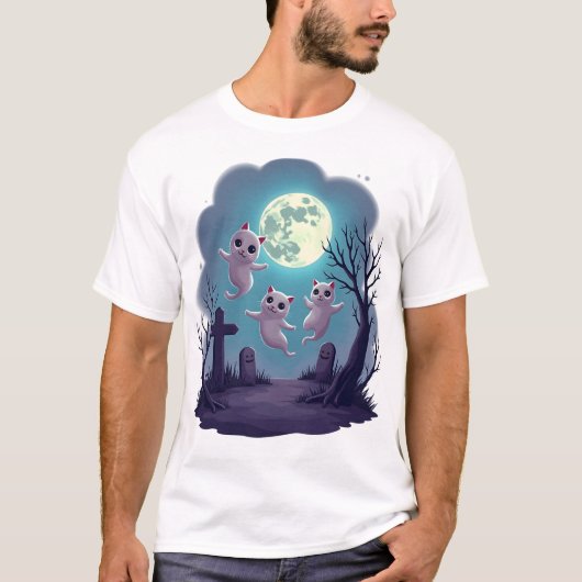 Spookkatparade T-shirt (Voorkant)