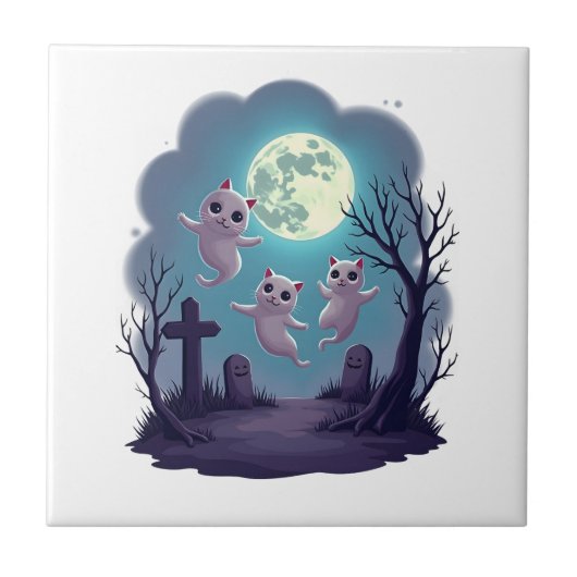 Spookkatparade Tegeltje (Voorkant)
