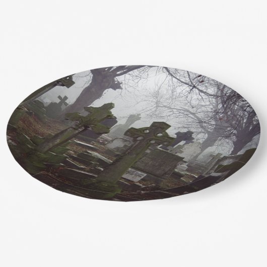 spookkerij papieren bordje (Gekanteld)