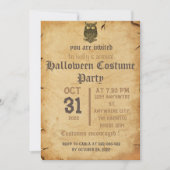  spookkige gothic, halloween party-uitnodiging kaart (Voorkant)