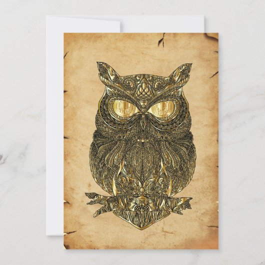  spookkige gothic, halloween party-uitnodiging kaart (Achterkant)