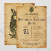  spookkige gothic, halloween party-uitnodiging kaart (Voorkant / Achterkant)