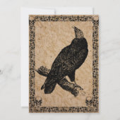  spookkige gothic, halloween party-uitnodiging kaart (Achterkant)